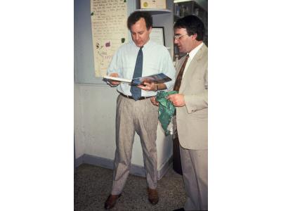 Sandy leading the BVHA visit to Washington in 1991